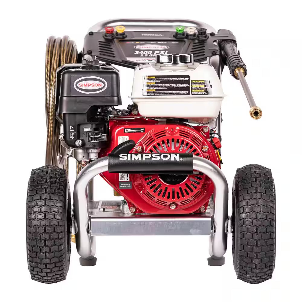 3600 PSI 2.5 GPM Cold Water Gas Pressure Washer with HONDA GX200 Engine