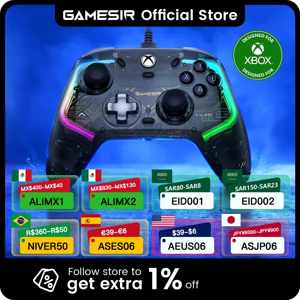 Gamesir Kaleid Xbox Controller  Effect Gamepad for Xbox Series X, Xbox Series S, Xbox One Game Console
