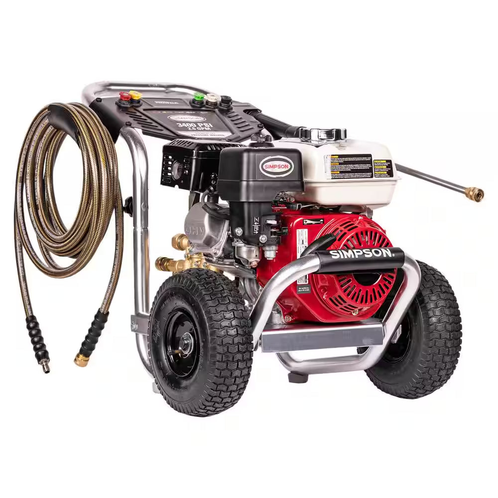 3600 PSI 2.5 GPM Cold Water Gas Pressure Washer with HONDA GX200 Engine