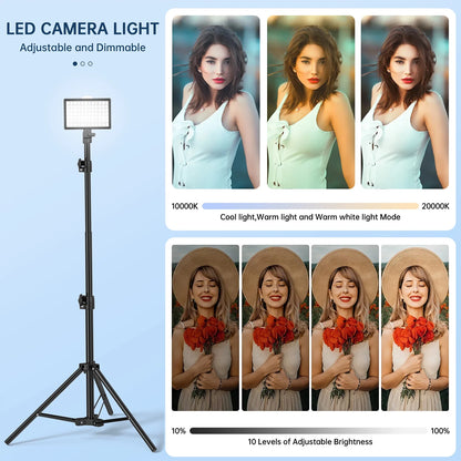 13" LED RGB Selfie Ring Light Tripod Stand & Phone Holder 10 Brightness Level 26 Light Modes Dimmable Ringlight for Beauty Makeup Live Streaming Youtube Video Photography Shooting